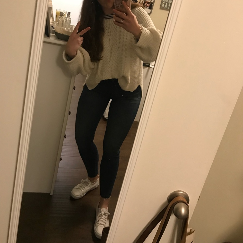 Madewell Oversize Cream Sweater - Picture 6 of 6